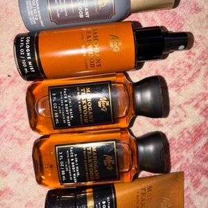 Bath & Body Works Mahogany Teakwood Men's Body Care Set - Orange, Black, Gold